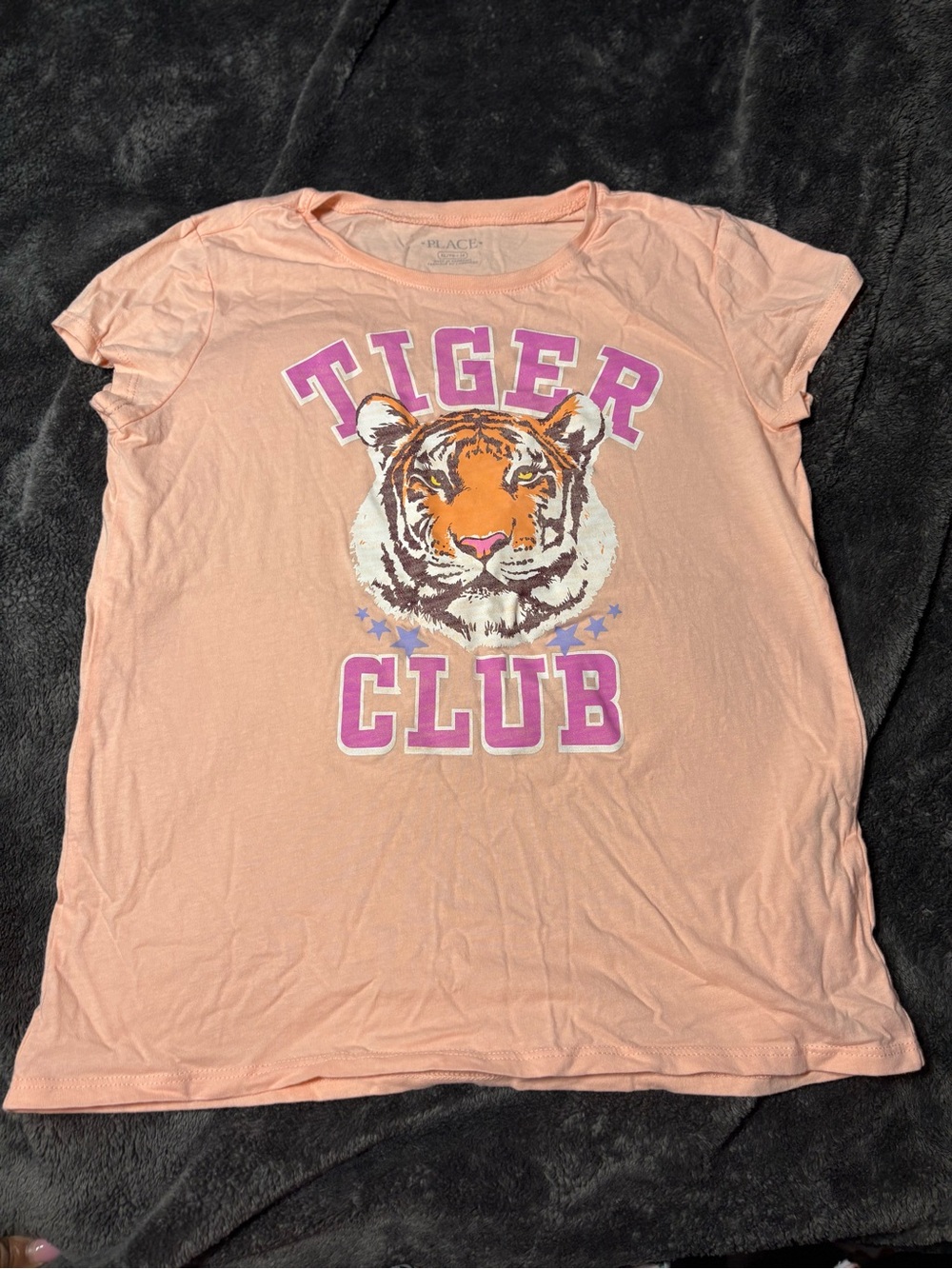 The Children's Place Peach Tiger Club Graphic Tee